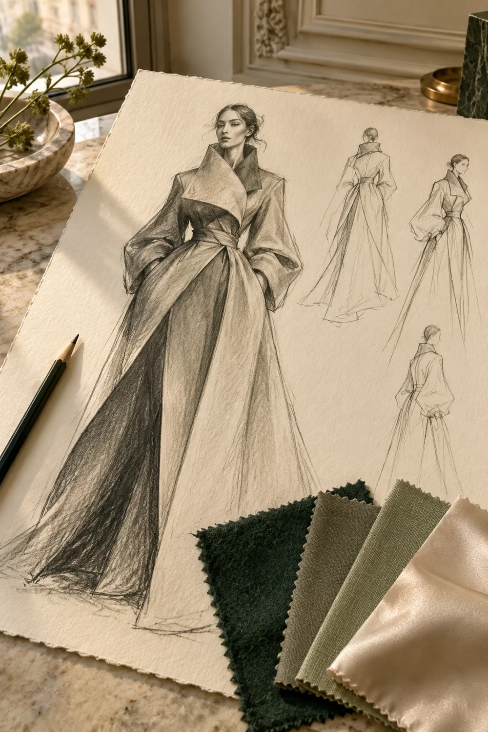 Illustrative textile and garment development study